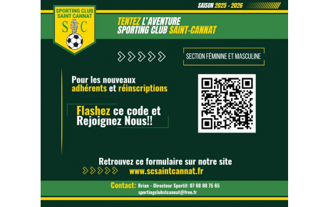 📣 Les inscriptions sont ouvertes pour la saison 2025/2026 ! ⚽